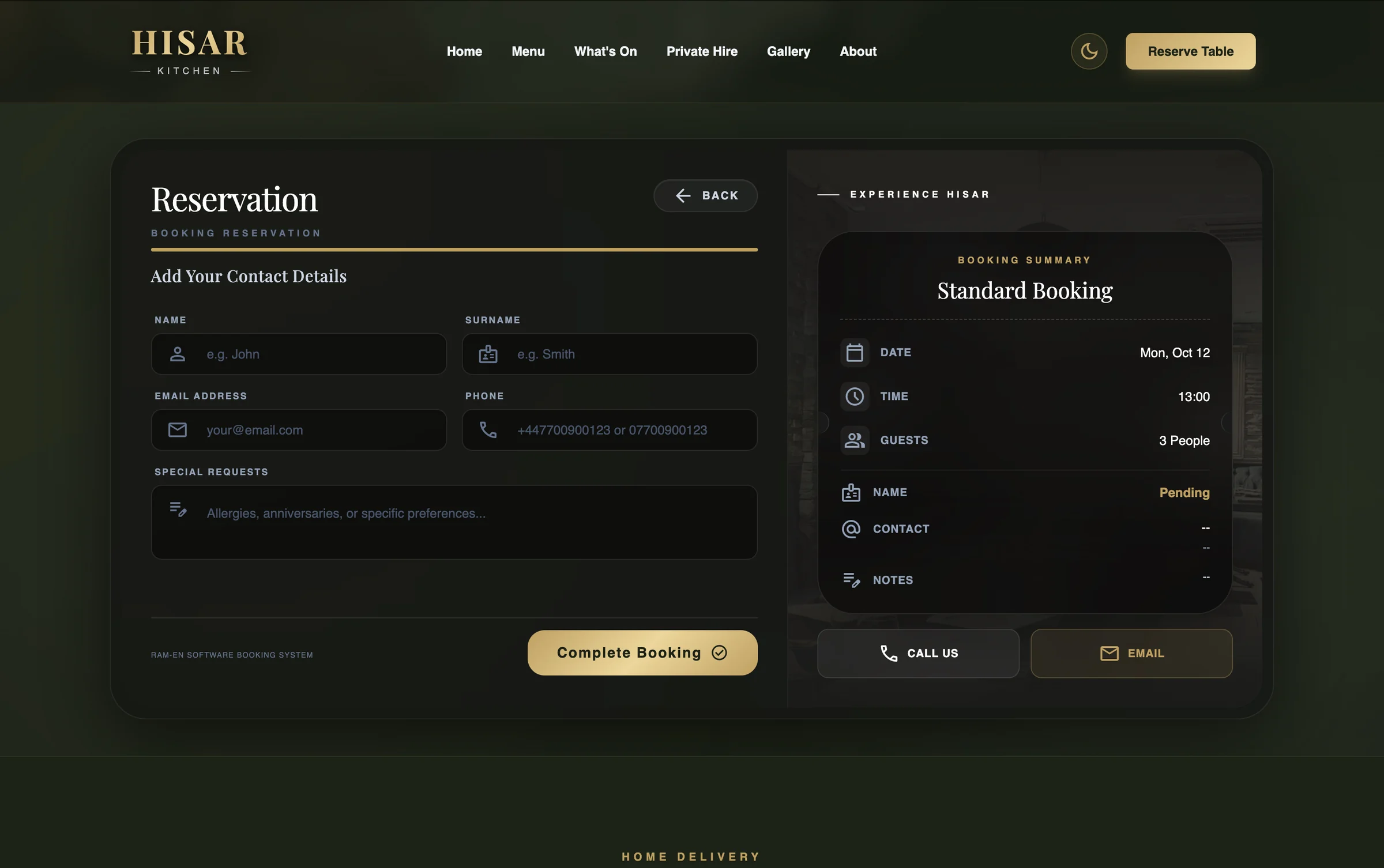 Reservation System — image 4