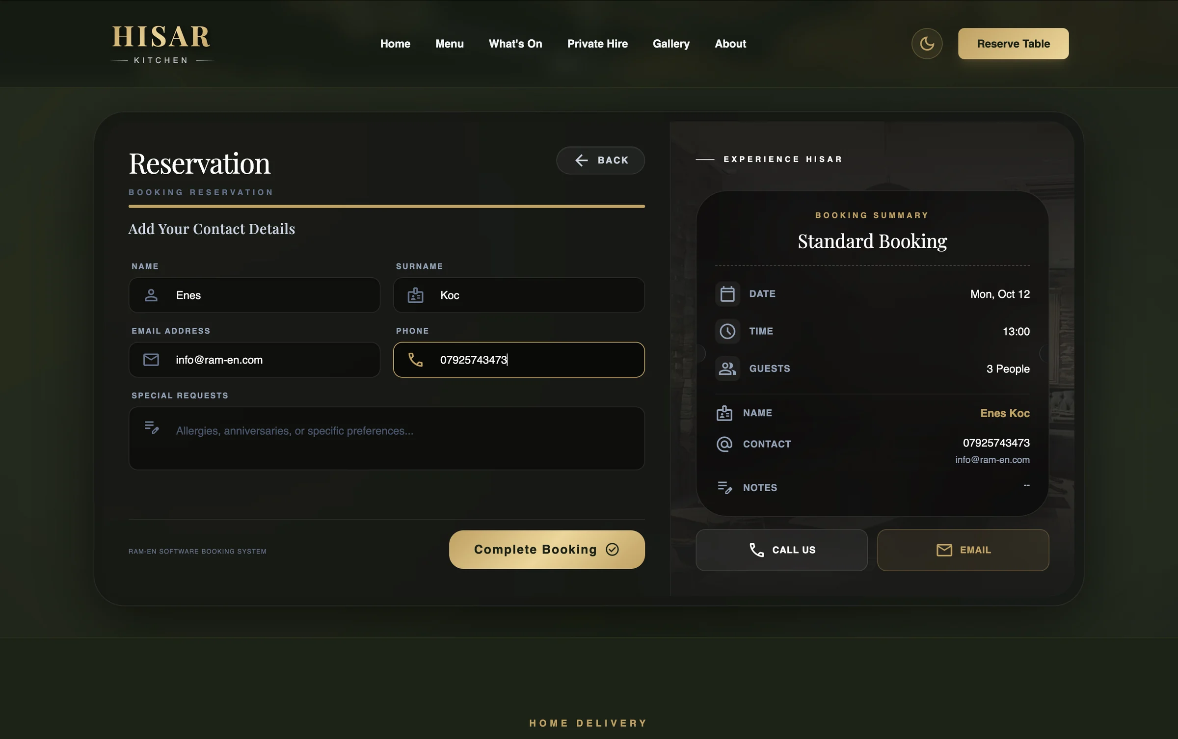 Reservation System — image 5