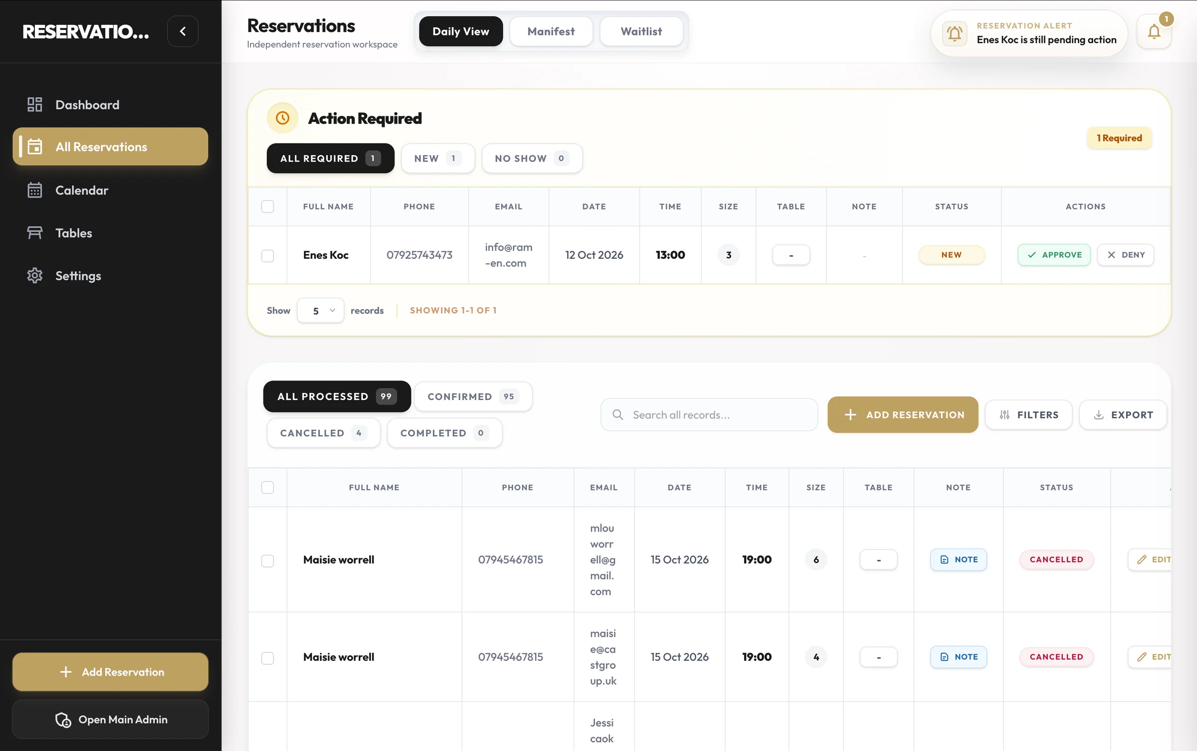 Reservation System — image 7